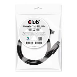 CLUB 3D DisplayPort 1.4 HBR3 Cable Male / Male 1m/3.28ft(Open Box)