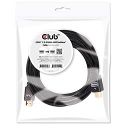 CLUB 3D HDMI 2.0 MALE TO HDMI 2.0 MALE  High Speed 4K UHD - Redmere 10m/32.8ft (CAC-2313)