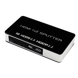 iCAN HDMI 2.0 1x2 Splitter, 4K@60Hz, Support Full HD 4K, 3D, HDCP 2.2