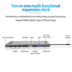 Blueendless 10-in-1 Type-C 60W Docking Station