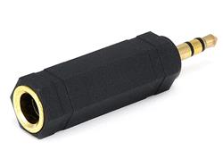 Monoprice 3.5mm TRS Stereo Plug to 1/4in (6.35mm) TRS Stereo Jack Adapter, Gold Plated