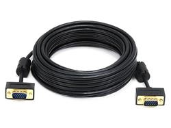 Monoprice 25ft Ultra Slim SVGA Super VGA 30/32AWG M/M Monitor Cable with Ferrites (Gold Plated Connector)