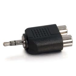 C2G Audio Adapter 3.5MM Stereo Male to 2X RCA Female