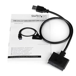 STARTECH USB 3.0 to 2.5" SATA III Hard Drive Adapter Cable w/ UASP