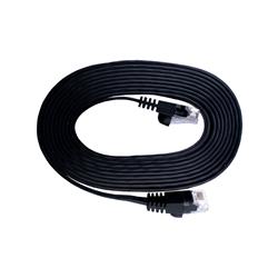 iCAN CAT6 Ethernet Patch Flat Cable, High Speed 1000Mbps 250MHz, UTP 32AWG, 7FT, Black(Open Box)