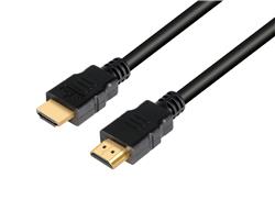 iCAN HDMI 26AWG Version 2.0 W/Ethernet, 3D, 4K Colour up to 60fps, Dolby Atmos Audio, Gold Plated, M/M , 30 FT, Black