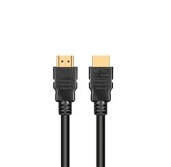 iCAN HDMI 26AWG Version 2.0 W/Ethernet, 3D, 4K Colour up to 60fps, Dolby Atmos Audio, Gold Plated, M/M , 30 FT, Black