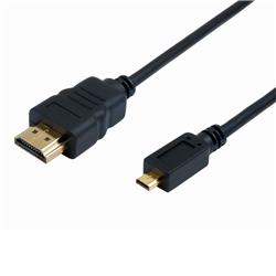 iCAN Micro HDMI Type D to HDMI Type A cable for Mobile Devices, 3 ft