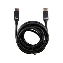 iCAN 28AWG DisplayPort 1.2 Cable, Male to Male, 4K@60Hz, Gold Plated, 10FT, Black(Open Box)