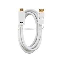 iCAN 28AWG DisplayPort to HDMI Cable, M/M, 6FT