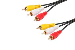 iCAN RCA Video Cable, 1xVideo, 2xAudio, 6FT(Open Box)