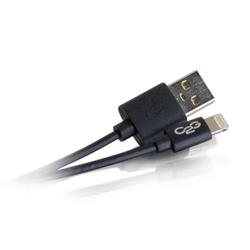 Cables To Go  1M USB A MALE TO LIGHTNING MALE SYNC AND CHARGING CABLE - BLACK (3.3FT) (35499)