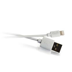 Cables to Go 1M USB A MALE TO LIGHTNING MALE SYNC AND CHARGING CABLE - WHITE (3.3FT) (35498)