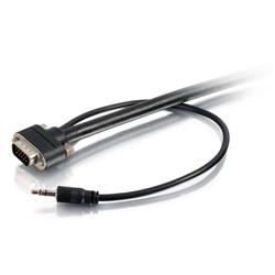 Cables to Go 25FT SELECT VGA + 3.5MM STEREO AUDIO A/V CABLE M/M - IN-WALL CMG-RATED (50228)