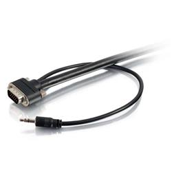 Cables to Go Select VGA + 3.5mm Stereo Audio A/V Cable M/M - 10ft - In-Wall CMG-Rated (50226)