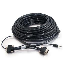 Cables to Go 50FT VGA + 3.5MM A/V CABLE WITH ROUNDED LOW PROFILE CONNECTORS M/M - PLENUM CMP-RATED (40178)