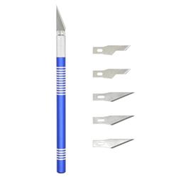 King'sdun 6pcs Titanium Steel Handle Precision Graving Knife for Family Use.