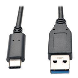 Tripp Lite USB 3.1 Gen 2 (10 Gbps) Cable, USB Type-C (USB-C) to USB-A (M/M), 3 ft | U428-003-G2