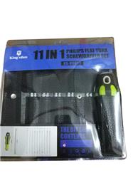 King'sdun KS-89022 11-in-1 Philips Flat Torx Screwdriver Set Repair Tool Soft Bag.