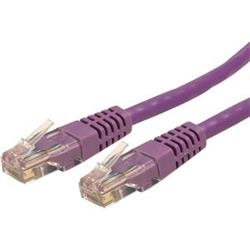 StarTech Cat6 Molded RJ45 UTP Gigabit Cat6 Patch Cable (purple) - 10ft.(C6PATCH10PL)