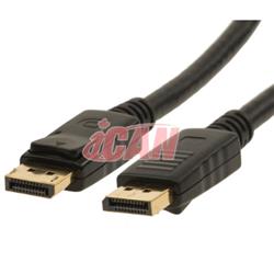 iCAN Premium DisplayPort 1080P Cable for WUXVGA Monitor/HD TV - 15 ft.