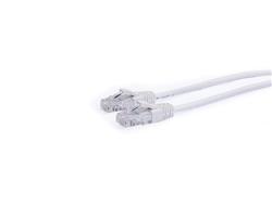 iCAN Super Slim Premium CAT6 LAN Patch Cable, High Speed 1Gbps 250MHz, with Strand-relief White Boots, 28AWG, 25FT(Open Box)