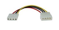Câble d'extension d'alimentation d'ordinateur interne iCAN, M à F, 12"