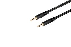 iCAN 3.5mm Stereo Audio Cable, Shielded, M/M, 25 FT, Black(Open Box)