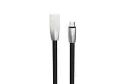 iCAN Micro USB Cable, Zinc Alloy, LED Indicator, 1M, Black