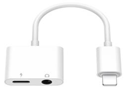 Lightning to 3.5mm Aux Headphone Jack Audio, White