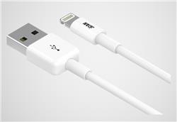 iCAN USB-A 2.0 to Lightning Cable, Apple MFi, M/M, 6FT, White