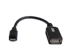 iCAN USB Micro to USB-A 2.0 Adapter, OTG, Black