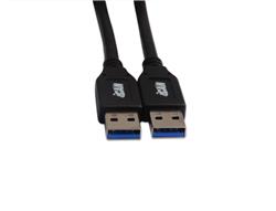 iCAN USB 3.0 to USB-A 3.0 Cable, M/M, 1.5ft (0.5M), Black