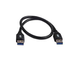 iCAN USB 3.0 to USB-A 3.0 Cable, M/M, 1.5ft (0.5M), Black