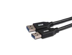 iCAN USB 3.0 to USB-A 3.0 Cable, M/M, 1.5ft (0.5M), Black