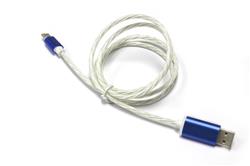 JMD Type C Cable, 360° LED Light, Touch On/Off, 1M, Blue