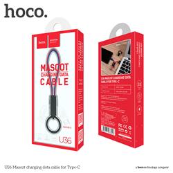 HOCO Mascot Type C Keychain Cable, 19cm, Red & Blue