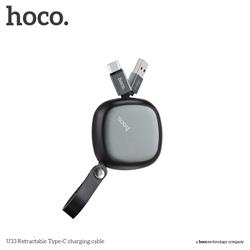 HOCO Retractable Type C Cable, Black (U33)