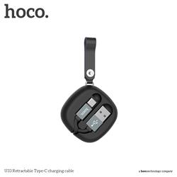 HOCO Retractable Type C Cable, Black (U33)