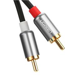 UGREEN AV146 2RCA to 2RCA Audio Cable OD 3.8mm, 0.5M, Black