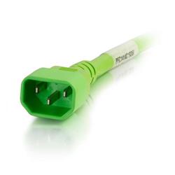 Cordon d'alimentation C2G 14AWG (IEC320C14 à IEC320C13) - Vert 8 pi