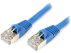 Startech Shielded Cat5e Patch Cable- Blue 15ft (S45PATCH15BL)