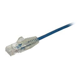 Startech Cat6 Ethernet Cable - Slim - Snagless RJ45 Connectors - 10 ft., Blue (N6PAT10BLS)