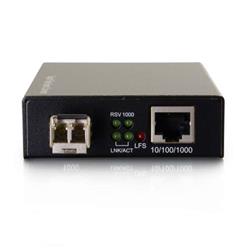 Cables To Go 10/100/1000 Base-Tx to 1000Base LC Gigabit Media Converter (TAA Compliant) (26632)