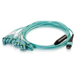 CABLES TO GO MTP® Compatible MPO to 6 Duplex Fiber Breakout Cable OM3 riser rated - 1m (31322)