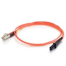 Cables To Go MTRJ-LC 62.5/125 OM1 Duplex Multimode PVC Fiber Optic Cable - Orange 3m (33183)