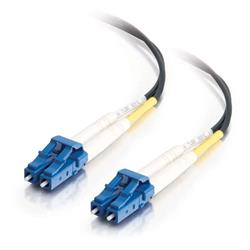 Cables To Go LC-LC 9/125 OS2 Duplex Single-Mode PVC Fiber Optic Cable - Black 1m (33360)