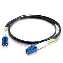 Cables To Go LC-LC 9/125 OS2 Duplex Single-Mode PVC Fiber Optic Cable - Black 1m (33360)