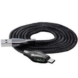 BENKS Type C Cable, 5A Super Fast, Braided, 1.2m, Black