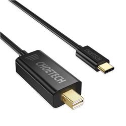 Choetech Type C to mini DisplayPort, 4K@60Hz, Gold Plated, 1.5M, Black